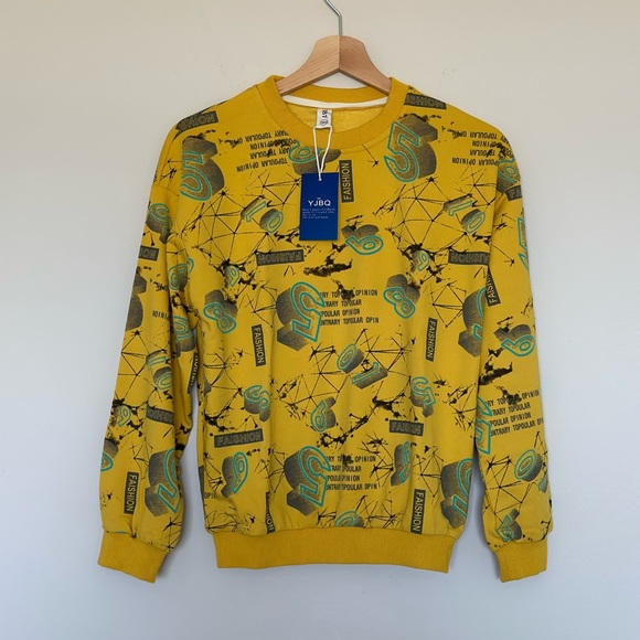 NWT Youth Sweater Yellow 11-12 Youth - Picture 1 of 4